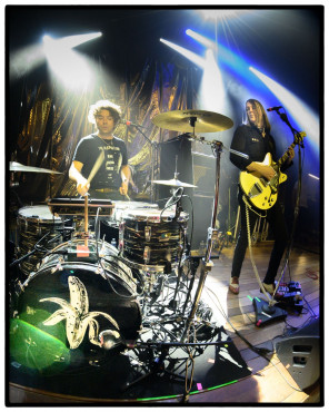 Brent DeBoer and Courtney Taylor-Taylor of The Dandy Warhols at De Roma Antwerpen by Clemens Mitscher Rock & Roll Fine Arts