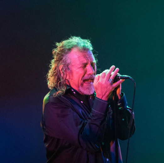 Robert Plant © Clemens Mitscher Rock & Roll Fine Arts This photograph will be on view from 5 May to mid-November in the ON STAGE exhibition at the legendary Spielbank Bad Homburg