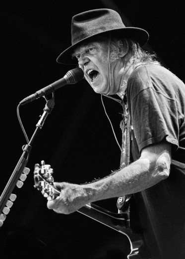 Neil Young © Clemens Mitscher Rock & Roll Fine Arts This photograph will be on view from 5 May to mid-November in the ON STAGE exhibition at the legendary Spielbank Bad Homburg