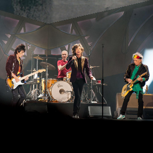 Shot during Jumpin' Jack Flash. The Rolling Stones by Clemens Mitscher #therollingstones #rollingstones #keithrichards #mickjagger #ronwood Photography is art. Copyright holder for this art work: © Clemens Mitscher / VG Bild-Kunst, Bonn.