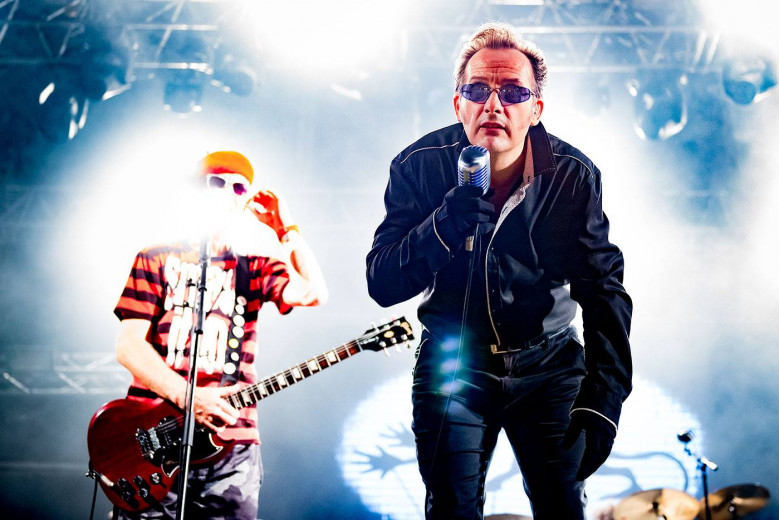 Captain Sensible and Dave Vanian of The Damned at Reverence Valada by Clemens Mitscher Photography is art. Copyright holder for this art work: © Clemens Mitscher / VG Bild-Kunst, Bonn.