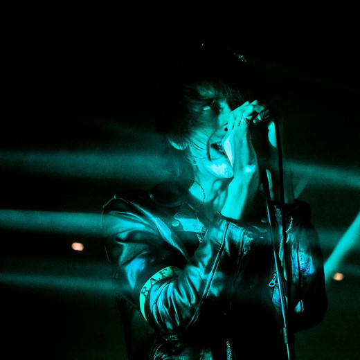Faris Badwan of The Horrors at Liverpool International Festival Of Psychedelia by Clemens Mitscher Rock & Roll Fine Arts Copyright holder for this art work: © Clemens Mitscher / VG Bild-Kunst, Bonn.
