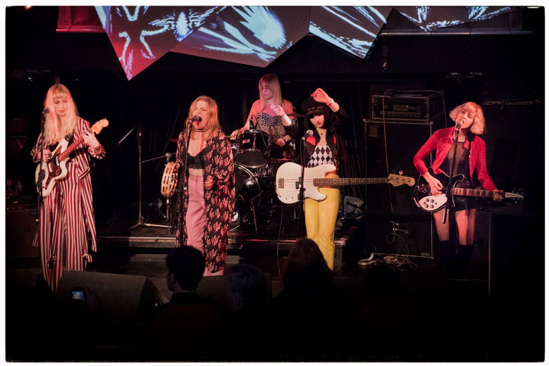 Yassassin, a fresh-faced five-piece outta London opened 2017 Liverpool International Festival Of Psychedelia image © Clemens Mitscher Rock & Roll Fine Arts