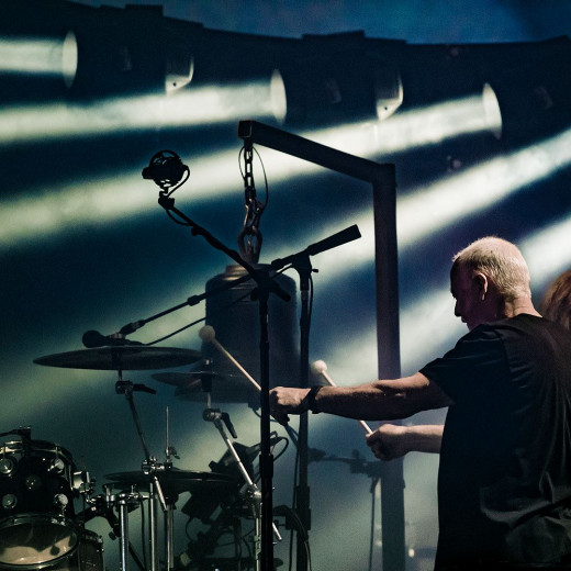 David Gilmour (performing One of These Days) by Clemens Mitscher. Photography is art. Copyright holder for this art work: © Clemens Mitscher / VG Bild-Kunst, Bonn.