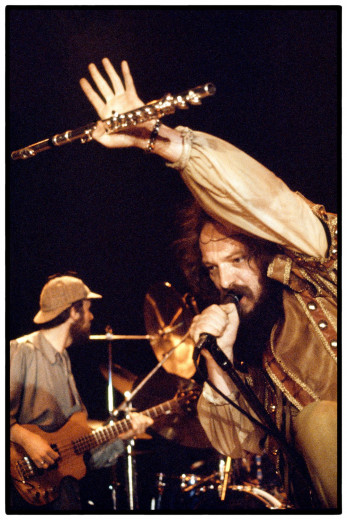 I have photographed Jethro Tull (like many other bands from the 70s) several times. The fact that you can see this pic of Ian Anderson and Dave Pegg (in the background) here at all is due to a "lucky" circumstance. I had sent some of the slides to an agency shortly after the gig. In the meantime my room burned out completely and all my negatives and slides, which I had photographed since 1972, were destroyed forever. Some of them I had already published on Facebook in the last years. I've never shown this picture here (and also the pictures from yesterday) before. It's a premiere. © Clemens Mitscher Rock & Roll Fine Arts