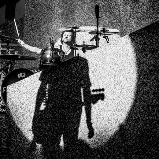 Chris Frazier drummer of Foreigner Eddie Money Whitesnake Steve Vai by Clemens Mitscher Photography is art. Copyright holder for this art work: © Clemens Mitscher / VG Bild-Kunst, Bonn.