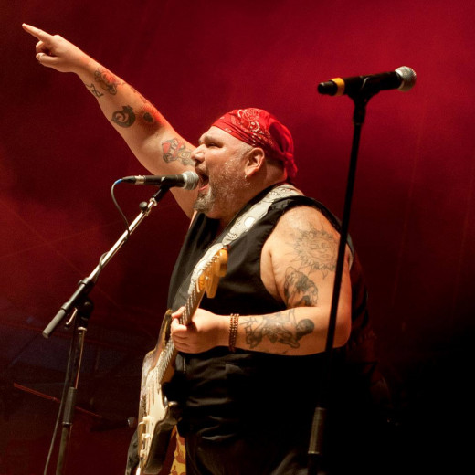 Theodore Joseph "Ted" Horowitz aka Popa Chubby by Clemens Mitscher Photography is art. Copyright holder for this art work: © Clemens Mitscher / VG Bild-Kunst, Bonn.