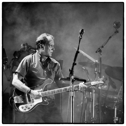 Guy Pratt (pic made on David Gilmour's Rattle That Lock Tour) © Clemens Mitscher Rock & Roll Fine Arts