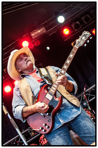 The Allman Brothers Band founding member Dickey Betts © Clemens Mitscher Rock & Roll Fine Arts. Picture from Burg Herzberg Festival 2012.