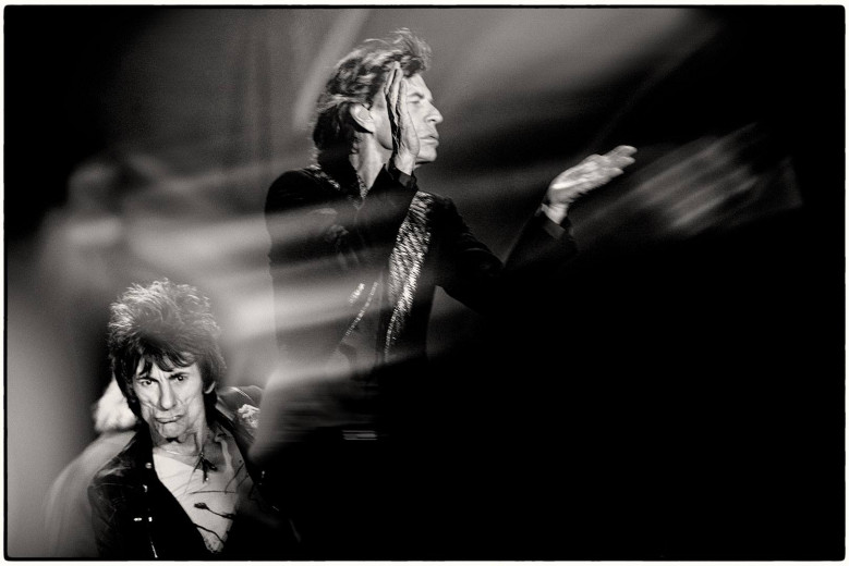 Ronnie Wood and Mick Jagger of The Rolling Stones © Clemens Mitscher Rock & Roll Fine Arts