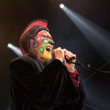 The god of hellfire: Arthur Brown by Clemens Mitscher. I shot him at the legendary german Finkenbach Festival this year, which was founded by the german Krautrock legend Mani Neumeier from Guru Guru. Here is a short video on youtube from that great gig https://www.youtube.com/watch?v=y4U-Fd5OTC0 "His operatic vocal styles, impressive range of tonality, and wild stage persona—with his trademark flaming headdress, uninhibited dance moves, and extreme makeup—are still revered today" (from noisey). #arthurbrown #crazyworldofarthurbrown #thecrazyworldofarthurbrown Photography is art. Copyright holder for this art work: © Clemens Mitscher / VG Bild-Kunst, Bonn.