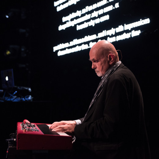 Hans-Joachim Roedelius of Cluster and Harmonia by Clemens Mitscher Photography is art. Copyright holder for this art work: © Clemens Mitscher / VG Bild-Kunst, Bonn.